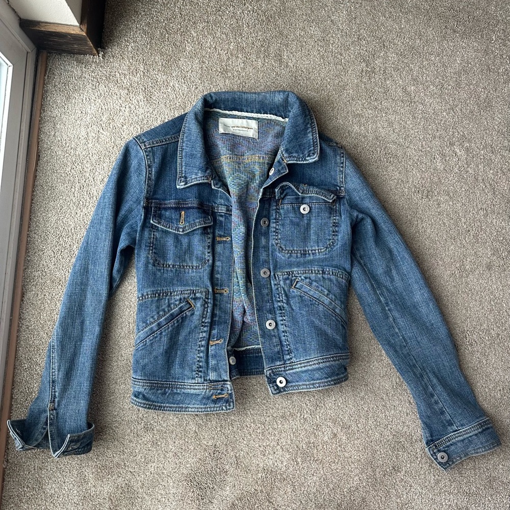 Pilcro Classic Cropped Denim Jacket